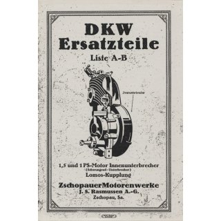 ETL DKW Nr. 1  (1,5 und 1 PS Motor mit Lomos Kupplung)
