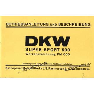 BTA DKW Super Sport 600