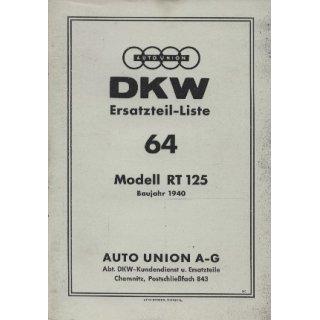 ETL Nr. 64 DKW RT 125  Baujahr 40