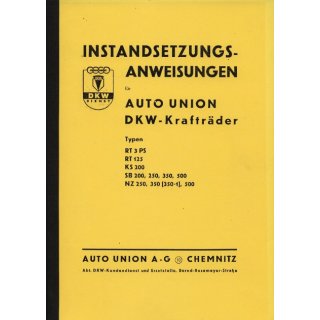 Reparaturhandbuch DKW Kraftr&auml;der 44