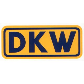 Wasserabziehbild DKW Tank blau-gelb