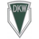 Wasserabziehbild DKW gr&uuml;n-wei&szlig;, gro&szlig; mit...