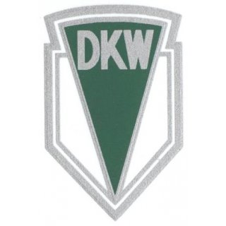Wasserabziehbild DKW gr&uuml;n-wei&szlig;,  klein