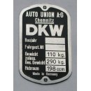 Typenschild DKW  KS 200